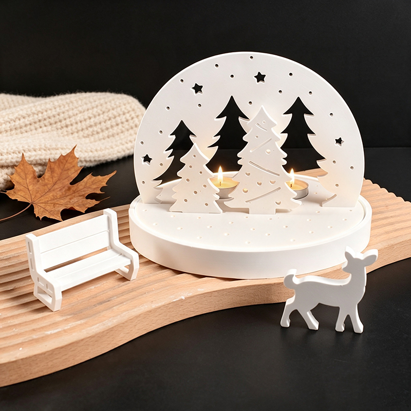 Candle Making Accessories - Formy silikonowe na świeczniki w kształcie