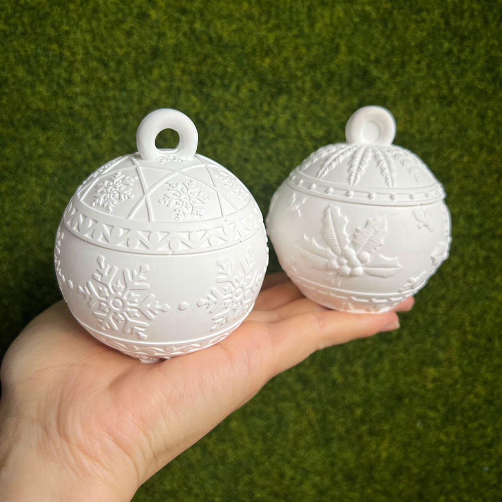 Xmas Candle Making - Forma silikonowa na świąteczne kulki świec,