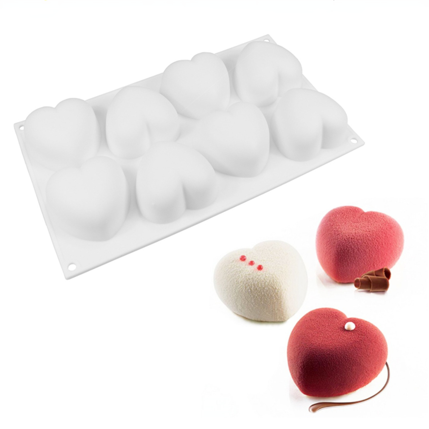 Candle Making Accessories - Miłość serce silikonowe formy do mydła