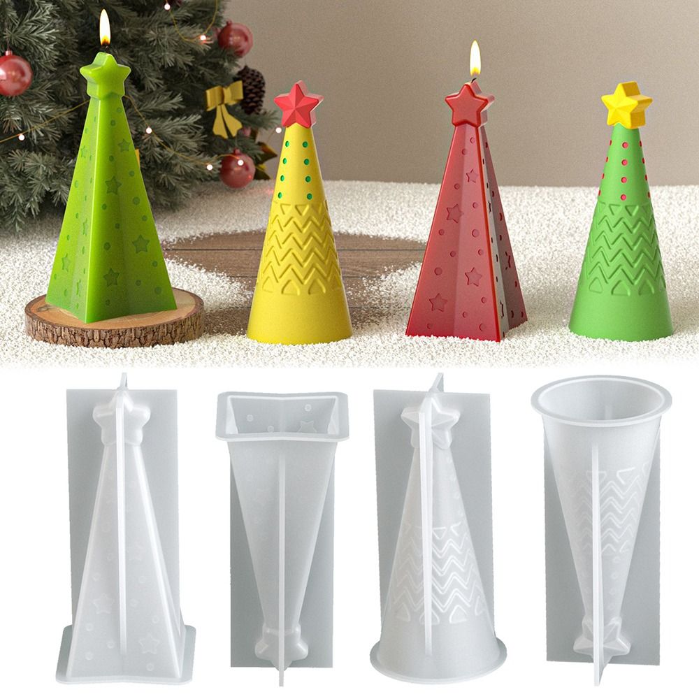 Xmas Candle Making - Forma silikonowa na świece w kształcie