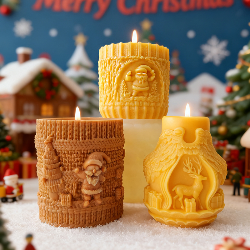 Xmas Candle Making - Forma silikonowa DIY na świąteczne świeczki