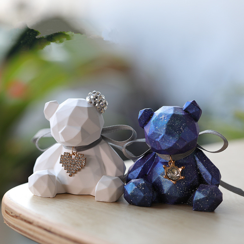 Candle Making Jelly - 3D Stereo Bear Silicone Mold Diy
