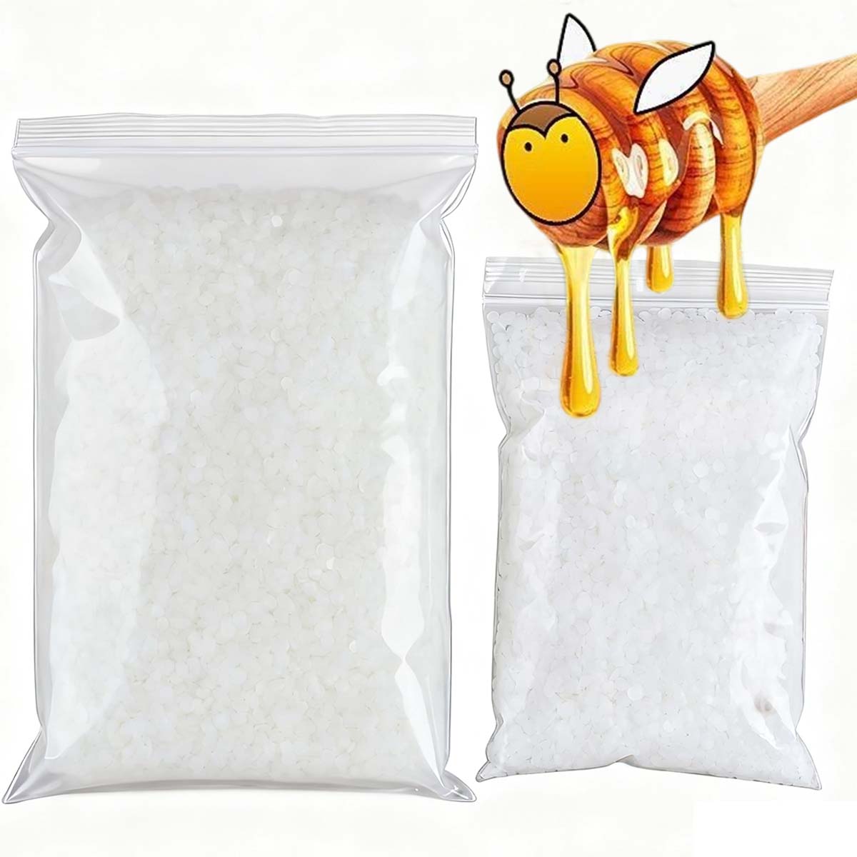 Candle Making Accessories - 200g-1000g Biały Wosk Pszczeli Czysty Naturalny