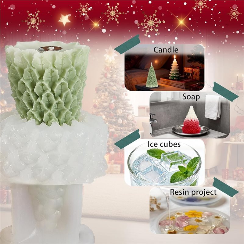 Formy silikonowe ABZV-Christma – Xmas Candle Making recenzja i cena