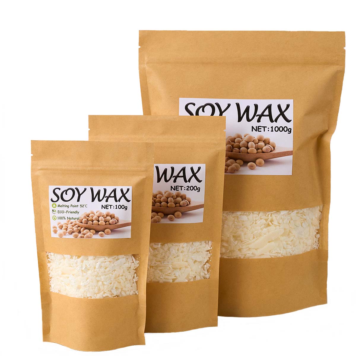 1-punktowy czysty biały wosk s – Candle Making Accessories recenzja i cena
