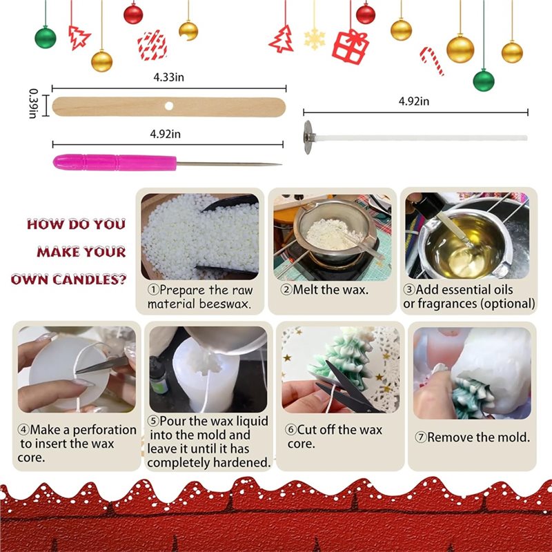 Formy silikonowe świąteczne, f – Xmas Candle Making recenzja i cena
