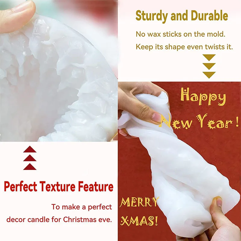 3D Tree Shaped Candle Silicone – Xmas Candle Making recenzja i cena